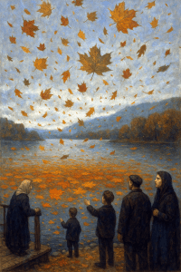 the leaf fall at blessington lake