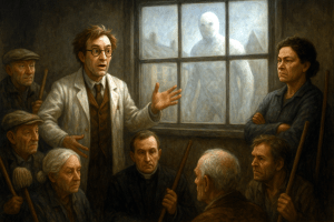 it was seeping, oozing under the door